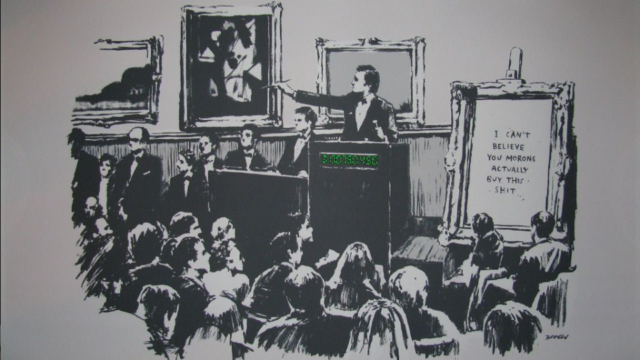 Destruir uma obra de Banksy para torna-la mais valiosa – O estranho mundo da cripto arte